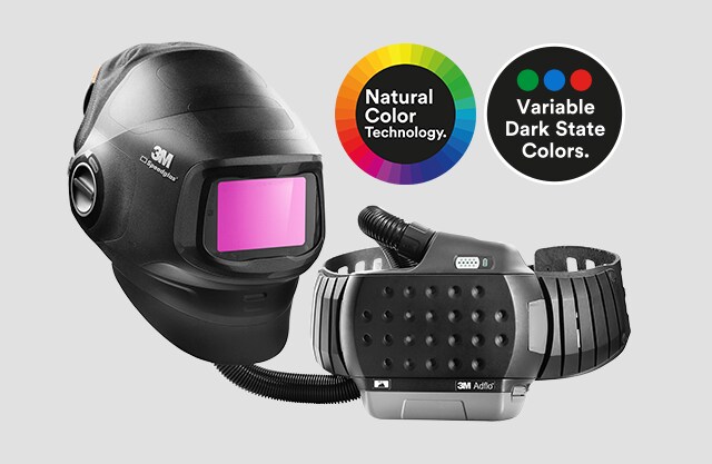 máscara 3m com filtro de cor variável
