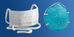 Máscaras e respiradores médicos

