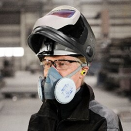 Máscaras reutilizáveis para soldadura