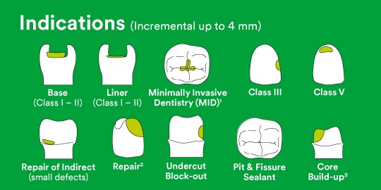 Bulkfill Indications
